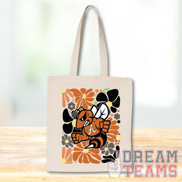 Alvin Yellowjackets - Boho Floral Tote