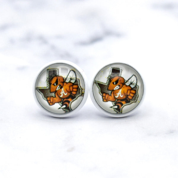 Alvin Yellowjackets - Texas - Photo Stud Earrings