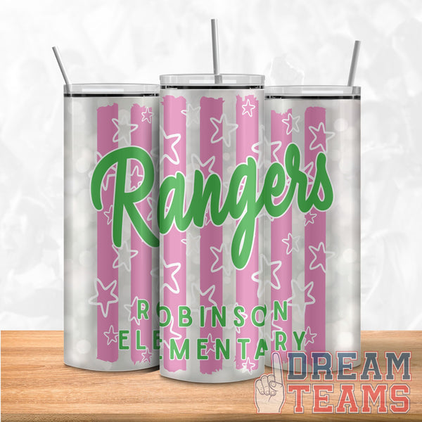 Robinson Elementary Rangers_Preppy - Tumbler*