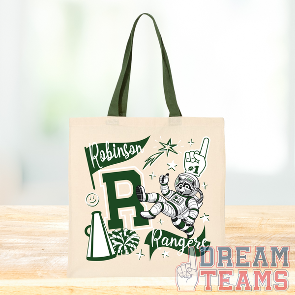 Robinson Elementary Rangers_Spirit Collage - Color Tote*