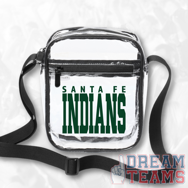 Santa Fe Indians Tribal Belles - Legacy Block - Clear Crossbody*